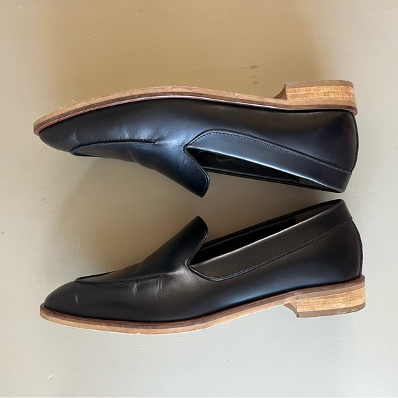 Everlane Italian Leather The Modern Slip On Loafer Black 6.5 - Picture 8 of 10